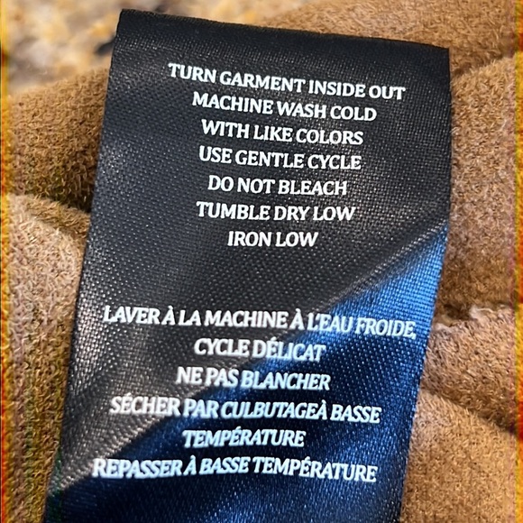 BlankNYC Camel Brown Faux Suede Drape Front Moto Style Jacket Size M - Picture 12 of 12